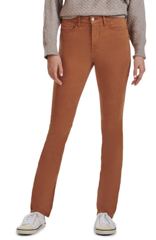 JEN7 by 7 For All Mankind Sateen Slim Straight Leg Jeans in Amber