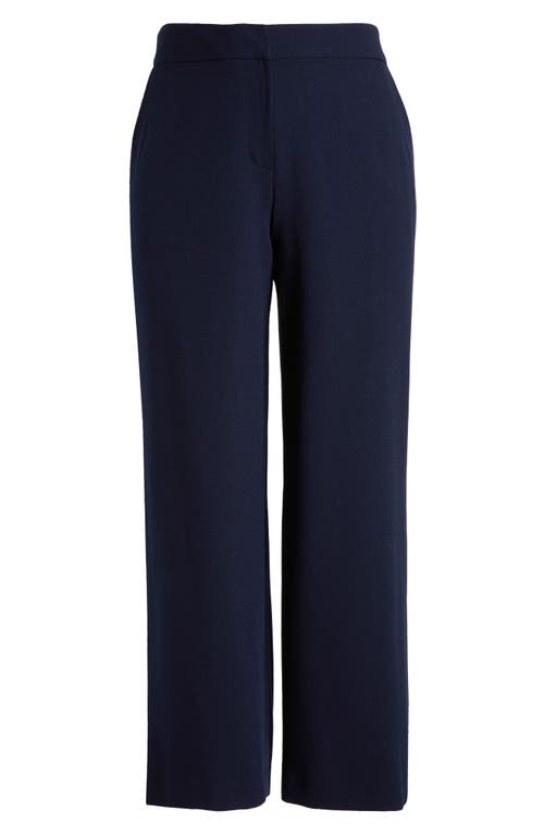Tahari Asl Wide Leg Pants In Deep Navy