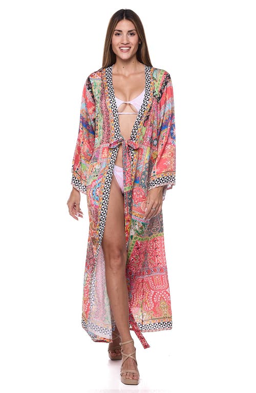 RANEE'S RANEES TIE WAIST LONGLINE COVER-UP DUSTER