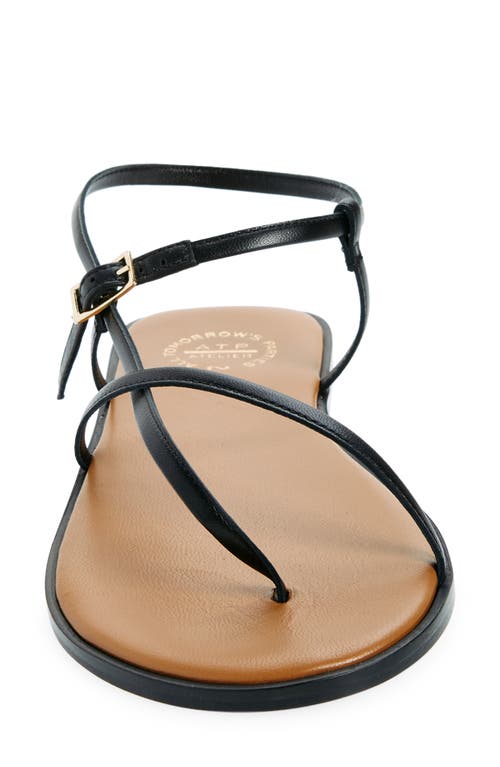 Atp Atelier Capri Ankle Strap Sandal In Black