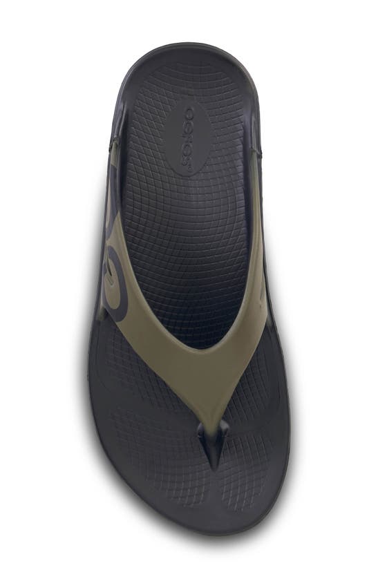 Shop Oofos Ooriginal Sport Sandal In Tactical Green
