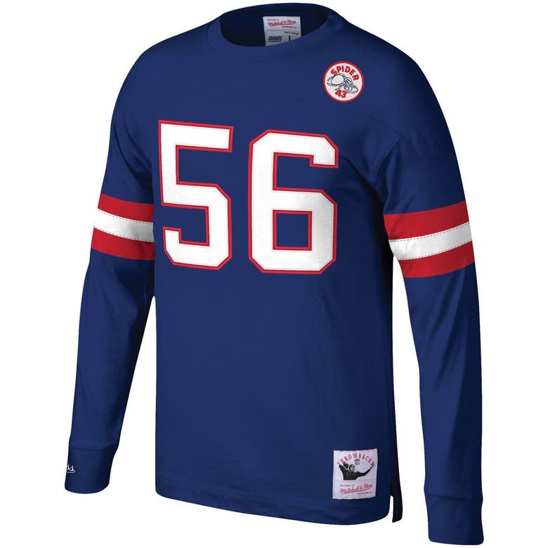 Shop Pehr Mitchell & Ness Lawrence Taylor Royal New York Giants Big & Tall Cut & Sew Player Name & Number Long