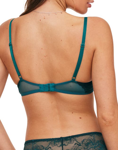Adore Me Cyla Push Up Plunge Bra In Dark Green