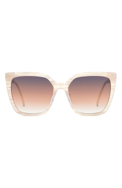Kate Spade New York marlowe 55mm gradient square sunglasses in Beige/Grey Brown at Nordstrom