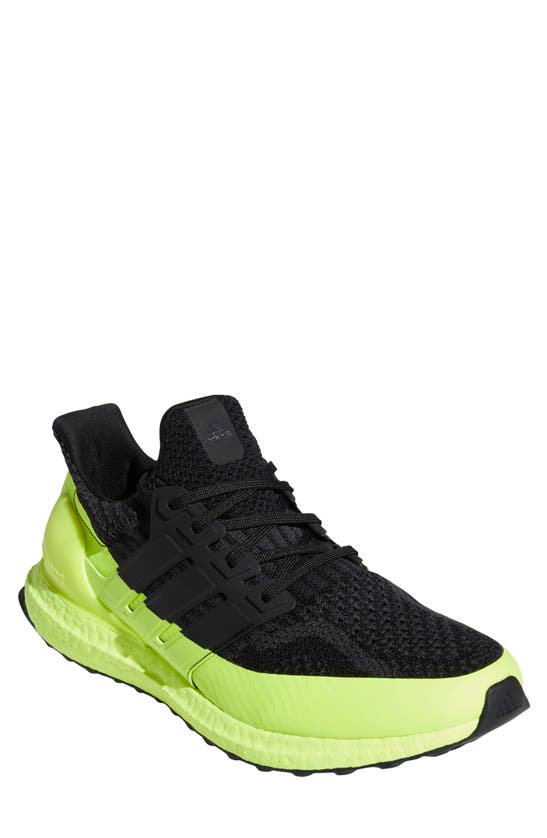 Adidas Originals Ultraboost Dna Running Shoe In Core Black/ Solar Yellow