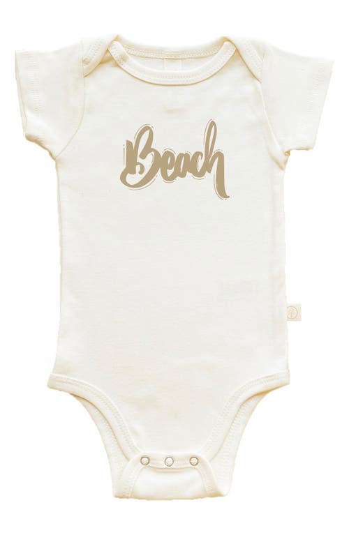 Tenth & Pine Beach Organic Cotton Bodysuit Natural at Nordstrom,