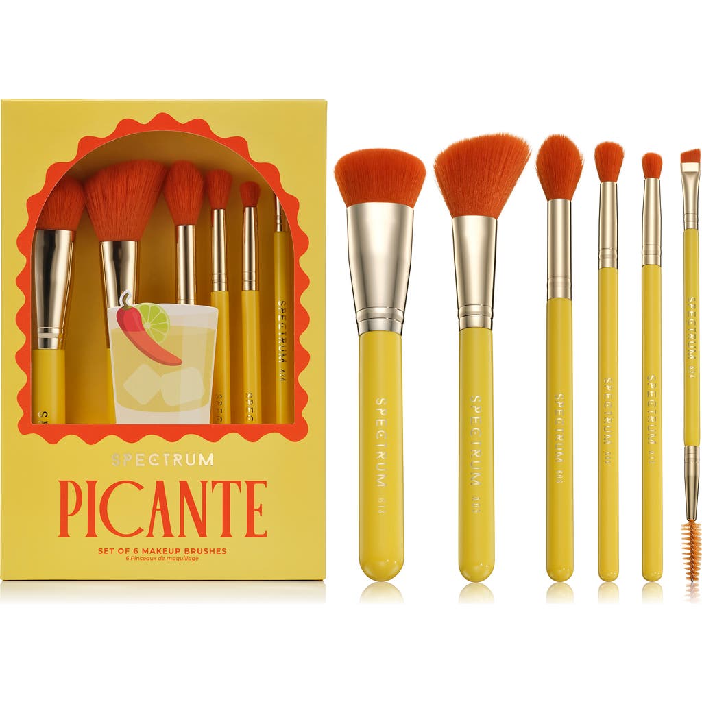 Spectrum Cocktails Collection Picante 6-piece Makeup Brush Set In Picante