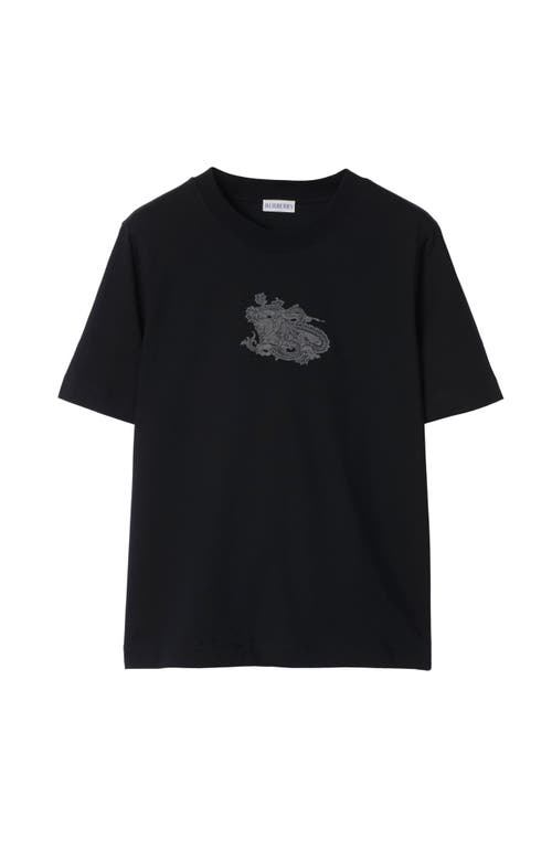 Burberry Mini Logo Graphic T-shirt For Women In Coal