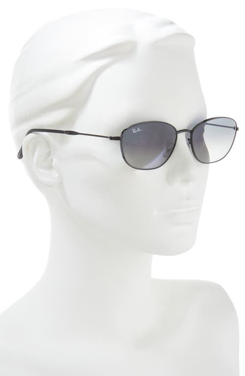 Ray Ban Ray-ban 58mm Irregular Oval Sunglasses In Black