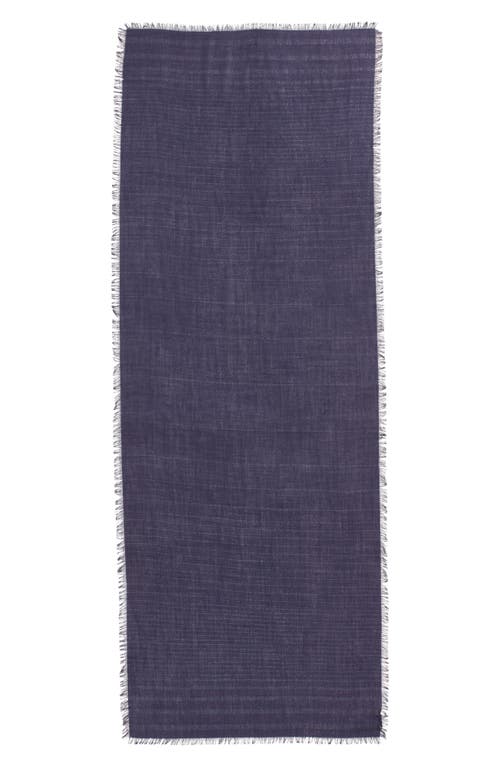 Shop Nordstrom Cashmere & Silk Metallic Eyelash Scarf In Navy Evening