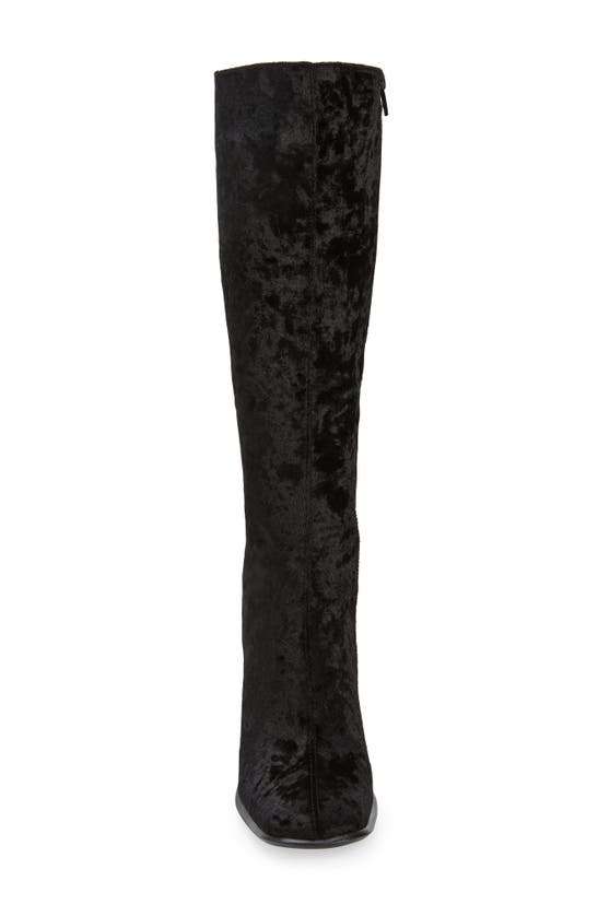 JEFFREY CAMPBELL NAISSANCE VELVET KNEE HIGH BOOT
