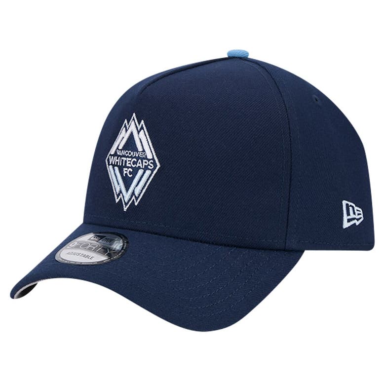 Shop New Era Blue Vancouver Whitecaps Fc 2024 Kick Off Collection 9forty A-frame Adjustable Hat