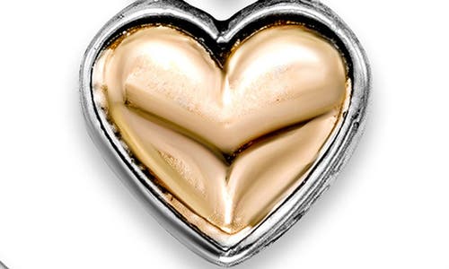 Samuel B. 18k Gold & Sterling Silver Heart Pendant In Silver And Gold