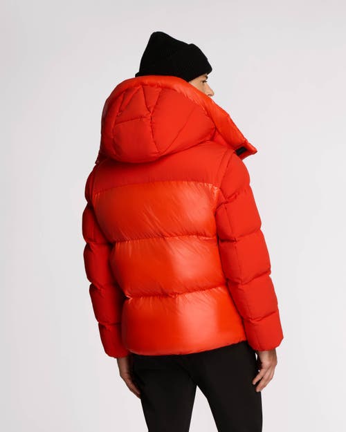 Alpenhaus Megeve Unisex 2-in-1 Relaxed Fit Puffer In Safety Orange