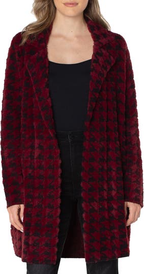 Liverpool Los Angeles Houndstooth Open Front Sweater Coat Nordstrom