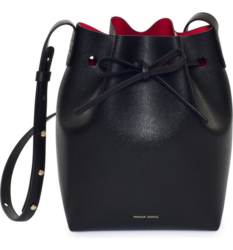 Mansur Gavriel Mini Saffiano Leather Bucket Bag | Nordstrom