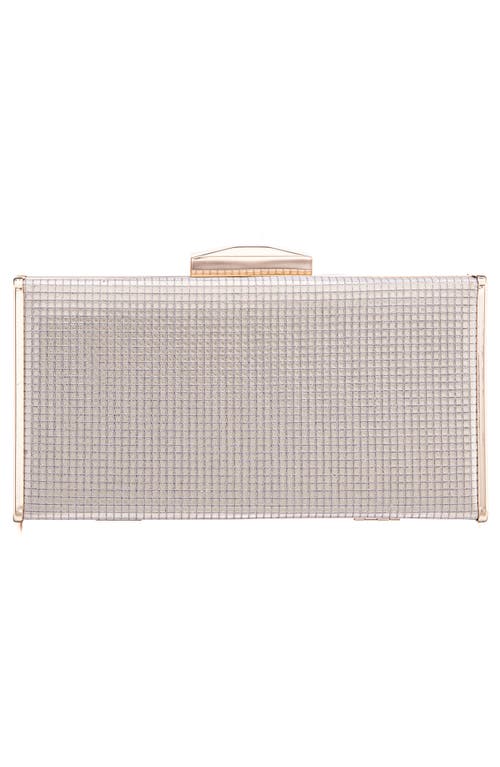 Shop Nina Hillery Frame Clutch In Platino