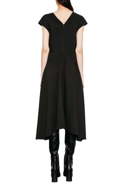 Shop Du Paradis Isla A-line Midi Dress In Black