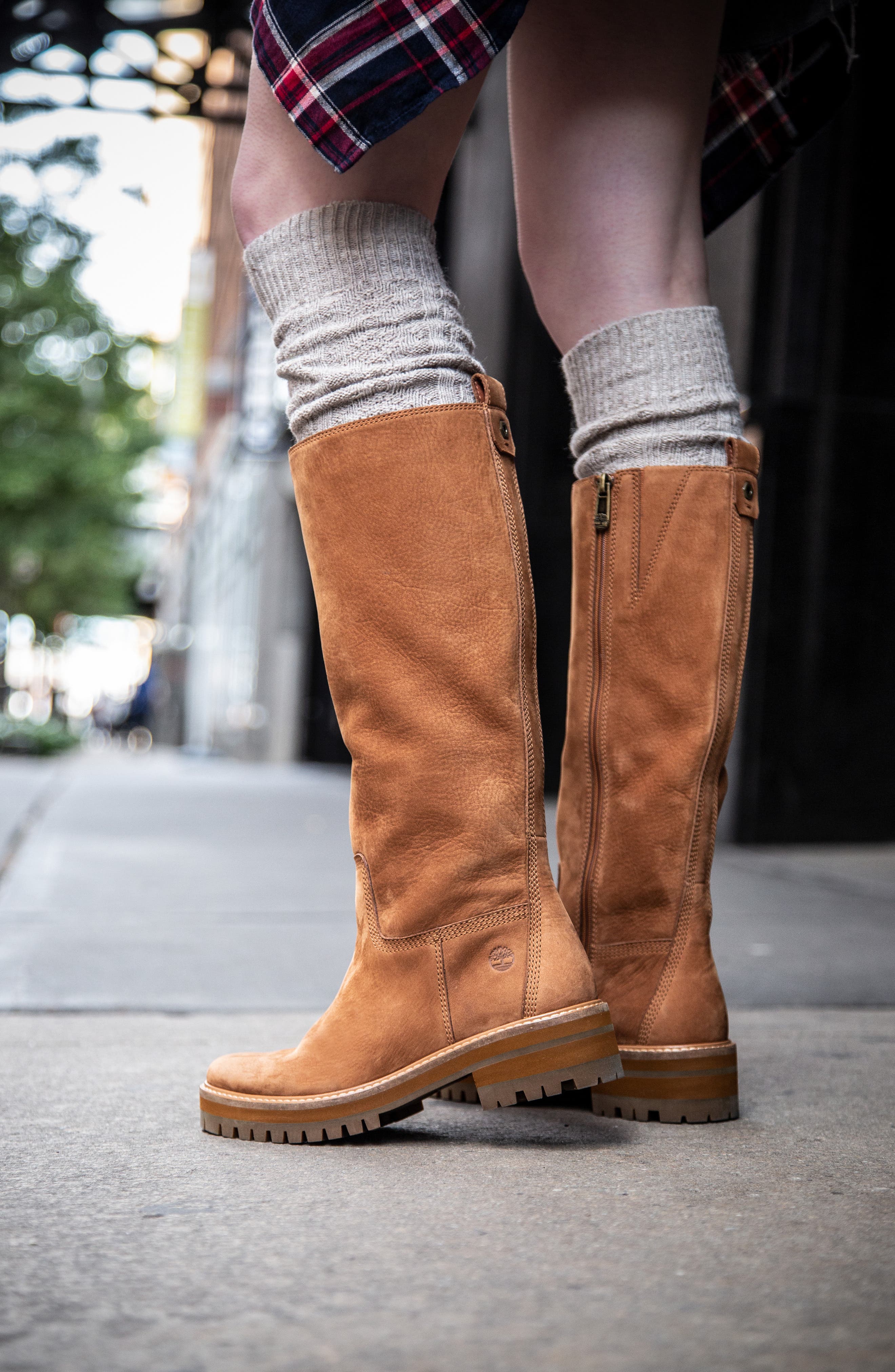 timberland high knee boots