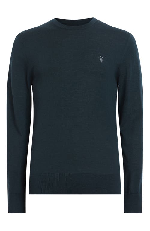 Shop Allsaints Mode Slim Fit Wool Sweater In Racing Green