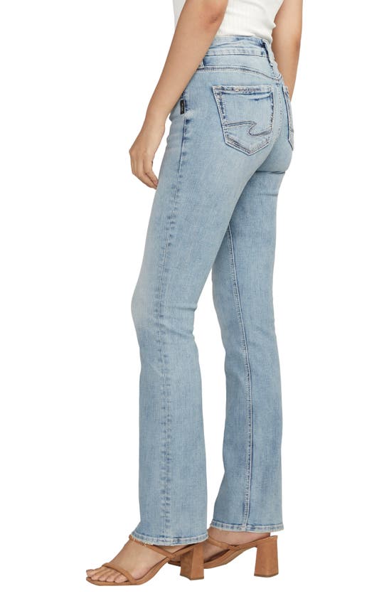 Shop Silver Jeans Co. Suki Curvy Mid Rise Slim Bootcut Jeans In Indigo