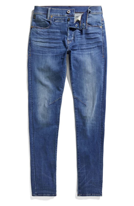 G-star Raw D-staq 3d Slim Fit Jeans In Medium Indigo Aged