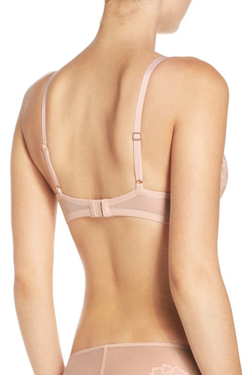 Shop Natori Flora Underwire Contour Bra In Cameo Rose/cashmere