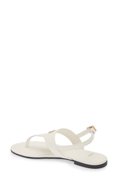Hugo Boss Boss Millie Slingback Sandal In Open White