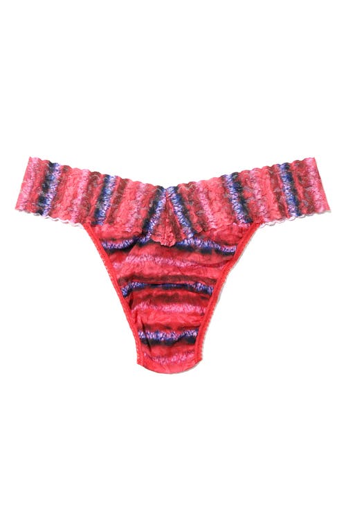 Shop Hanky Panky Print Original Rise Thong In Dip Dye