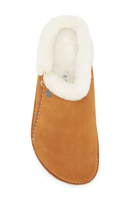 Birkenstock Zermatt Genuine Shearling Lined Slipper In Beige