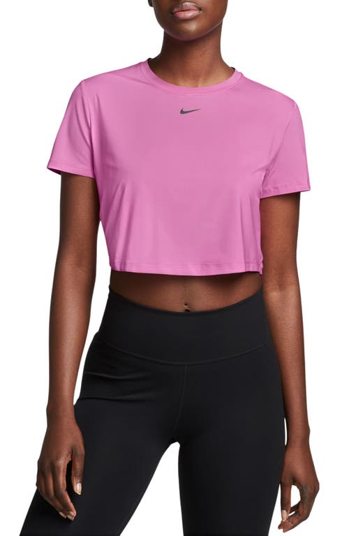 Nike One Classic Dri-fit Training Crop Top In Pink