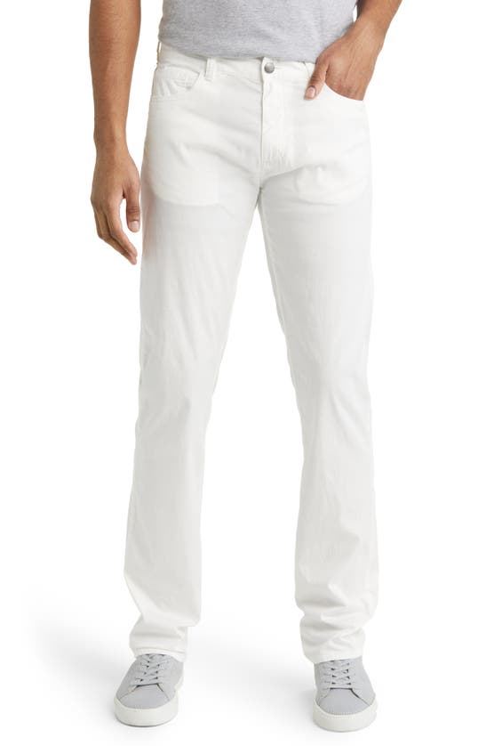 Canali Stretch Cotton Five Pocket Pants In White