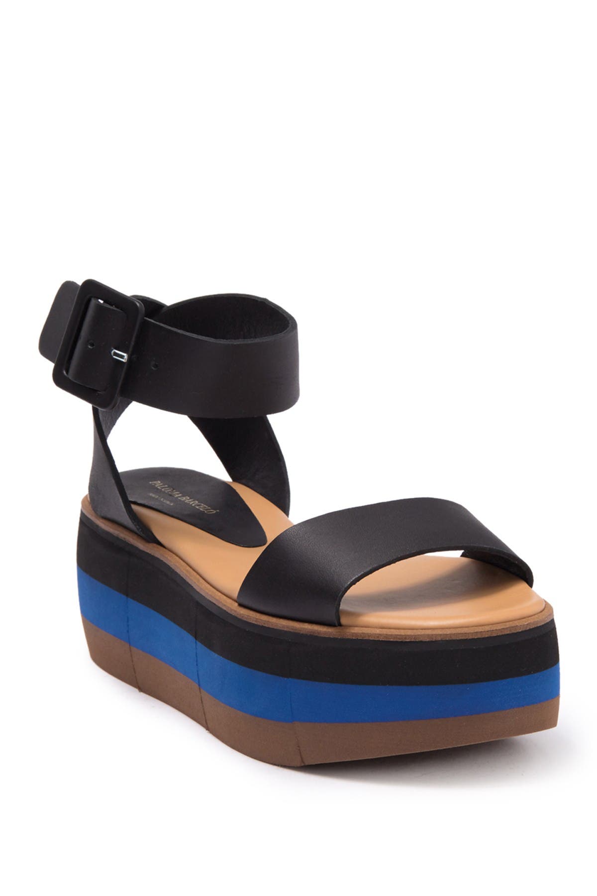 paloma leather platform sandal