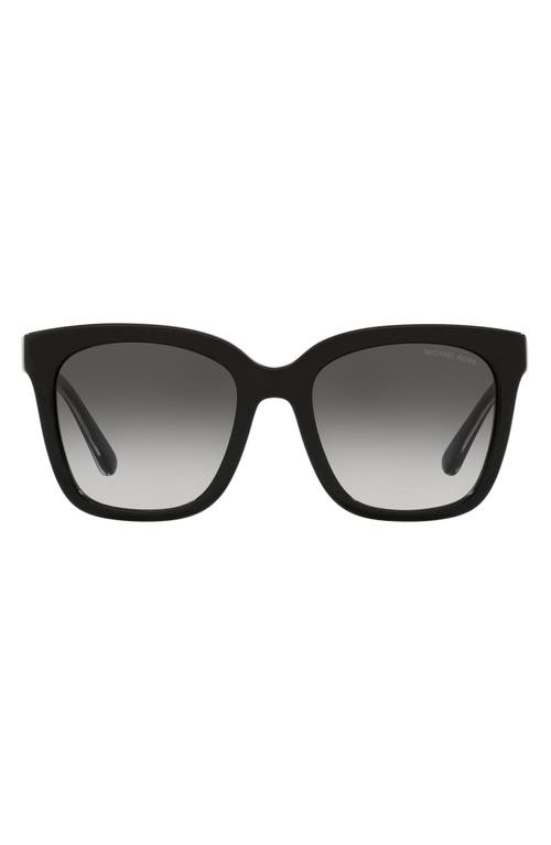 Michael Kors San Marino 52mm Square Sunglasses in Black