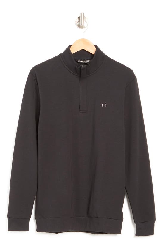Travismathew Travis Mathew Zachary Half Zip Pullover In Black