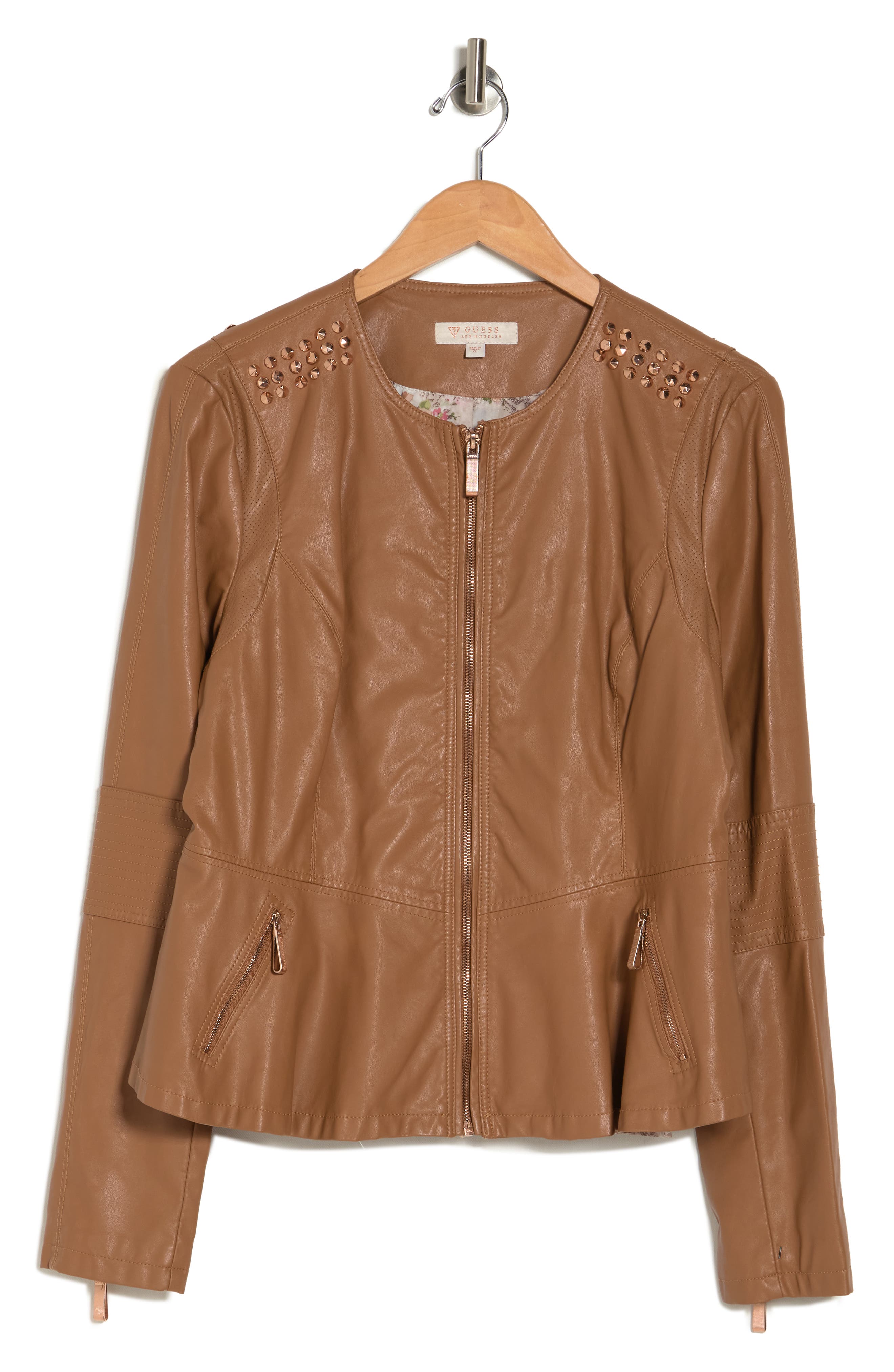 nordstrom rack guess leather jacket