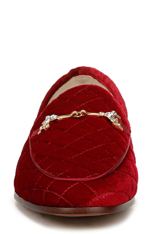 Shop Sam Edelman Loraine Regal Bit Loafer In Bright Scarlet