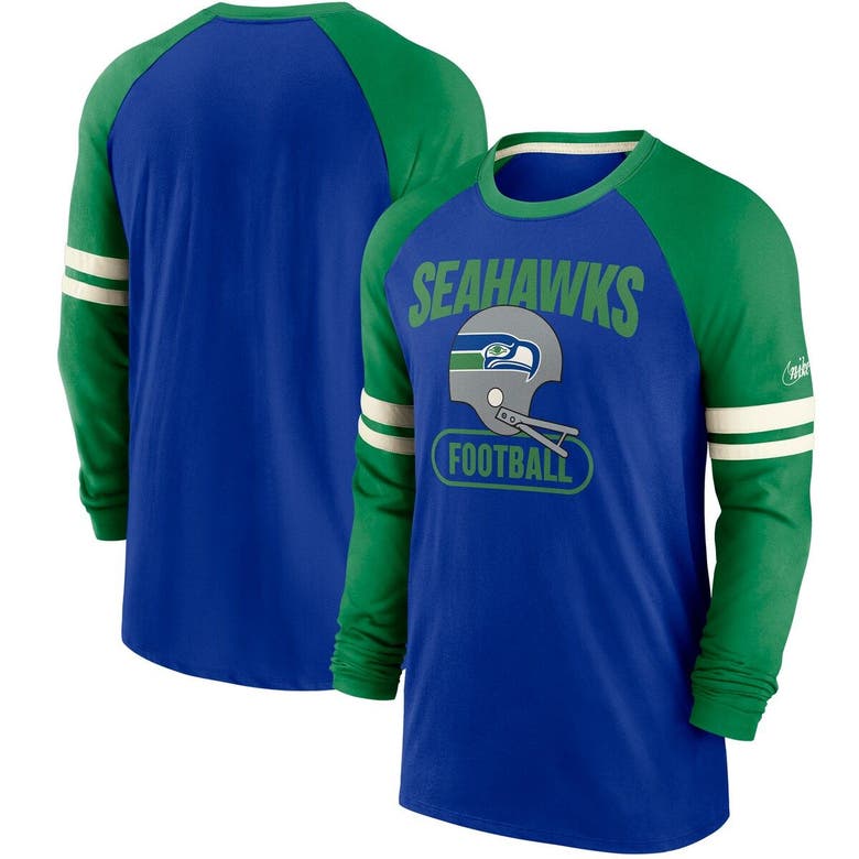 Seattle Seahawks Men's Nike On Field Dri-Fit Green Long Sleeve Logo Tee  Shirt XL