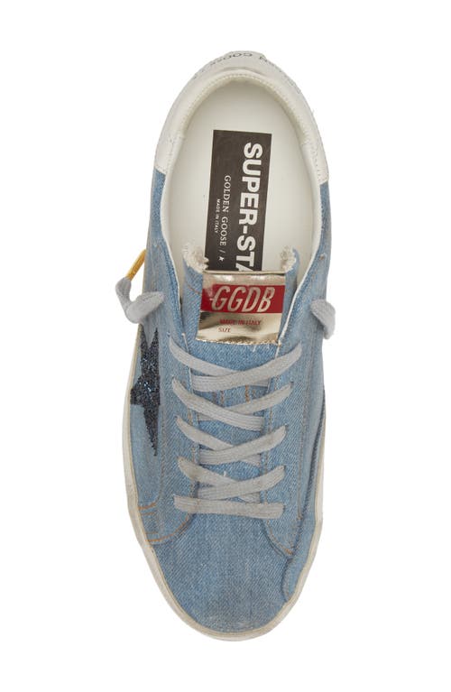 Golden Goose Super-star Low Top Sneaker In Denim/navy