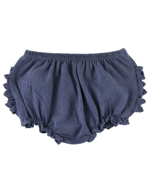 Rufflebutts Baby/toddler Knit Rufflebutt Bloomer In Faux Denim