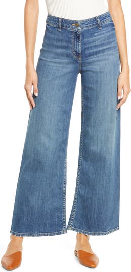 NILI LOTAN Megan high-rise wide-leg jeans