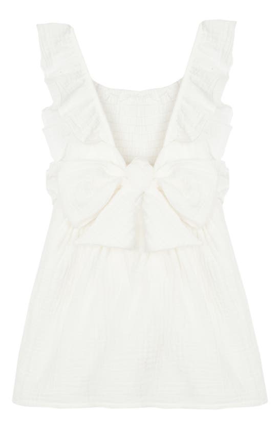 Shop Mabel + Honey Kids' Vivienne Cotton Gauze Dress In White