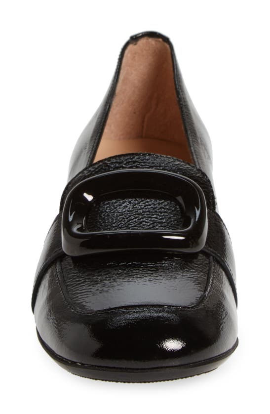 Shop Wonders Elein Buckle Loafer In Lack Black