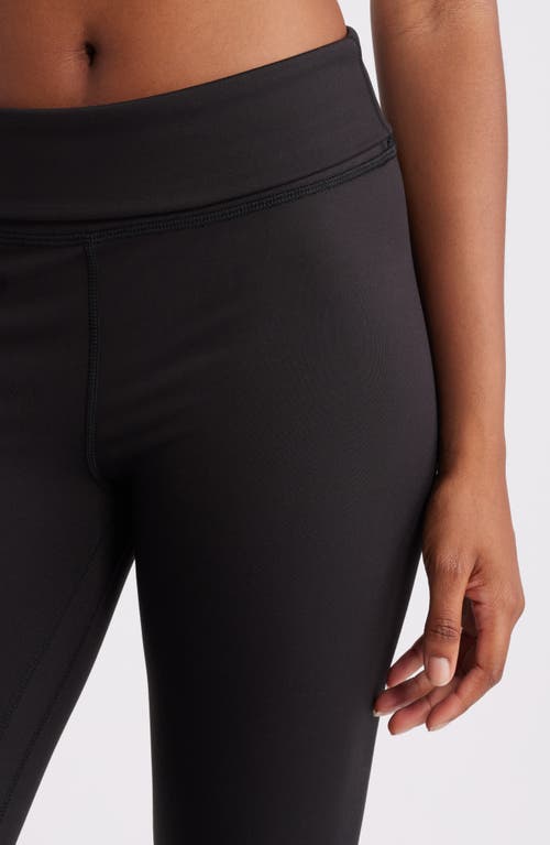 Shop Pacsun Foldover Flare Leggings In Meteorite