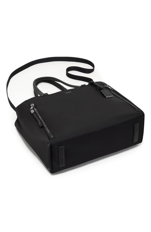 Tumi Valetta Large Tote In Black/gunmetal