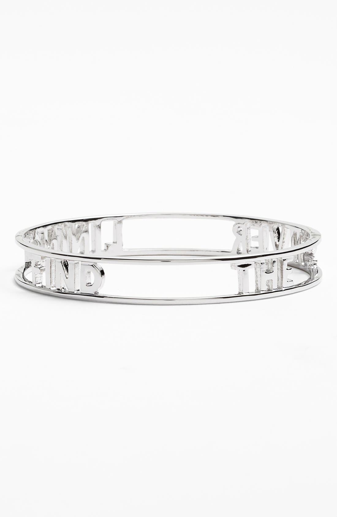 Kate Spade New York words Of Wisdom Find The Silver Lining Bangle