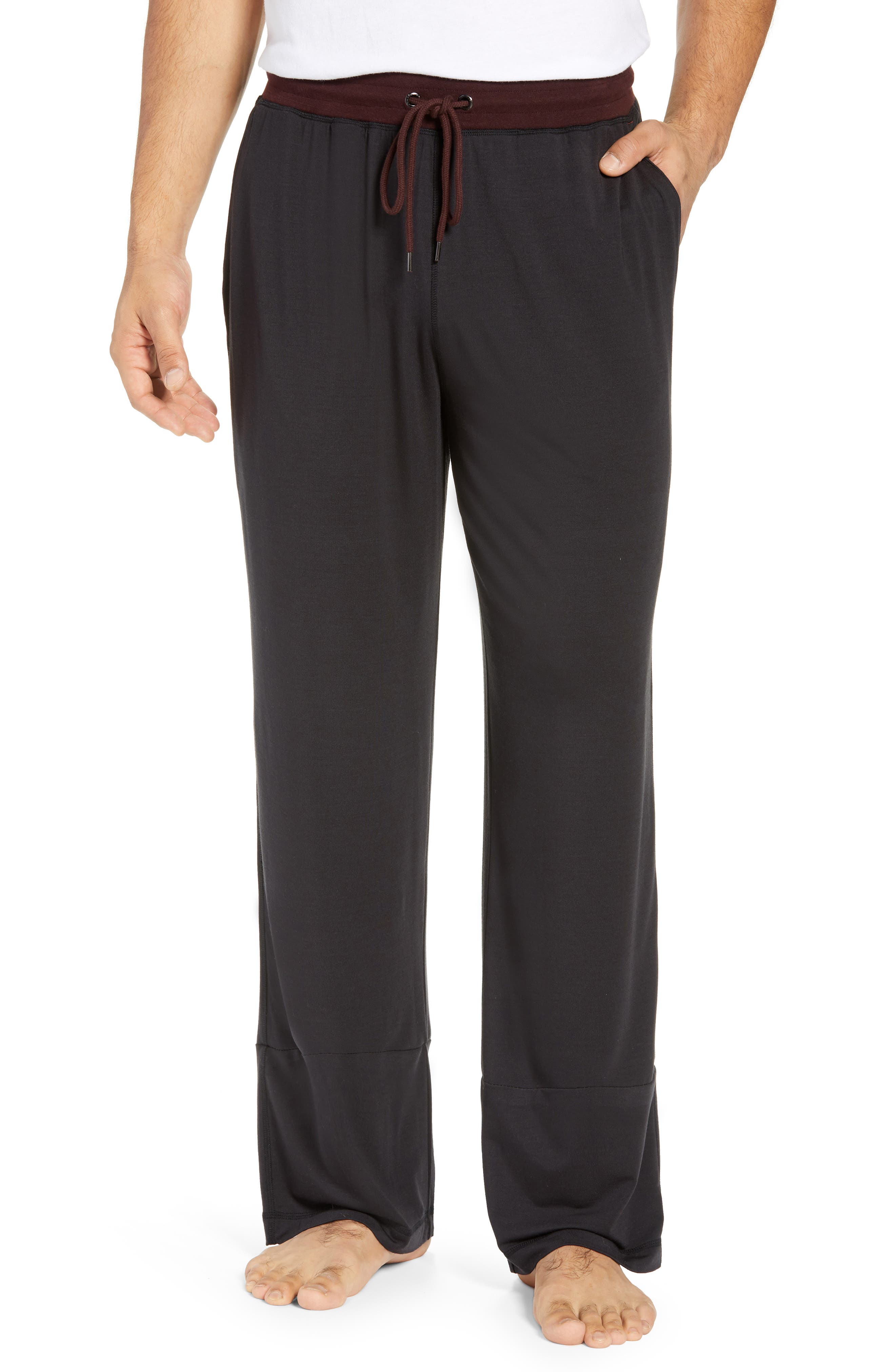 Daniel Buchler Modal Blend Pajama Pants, Black