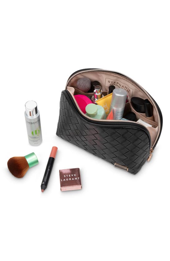 Shop Stephanie Johnson Belize Raven Lola Makeup Bag In Black