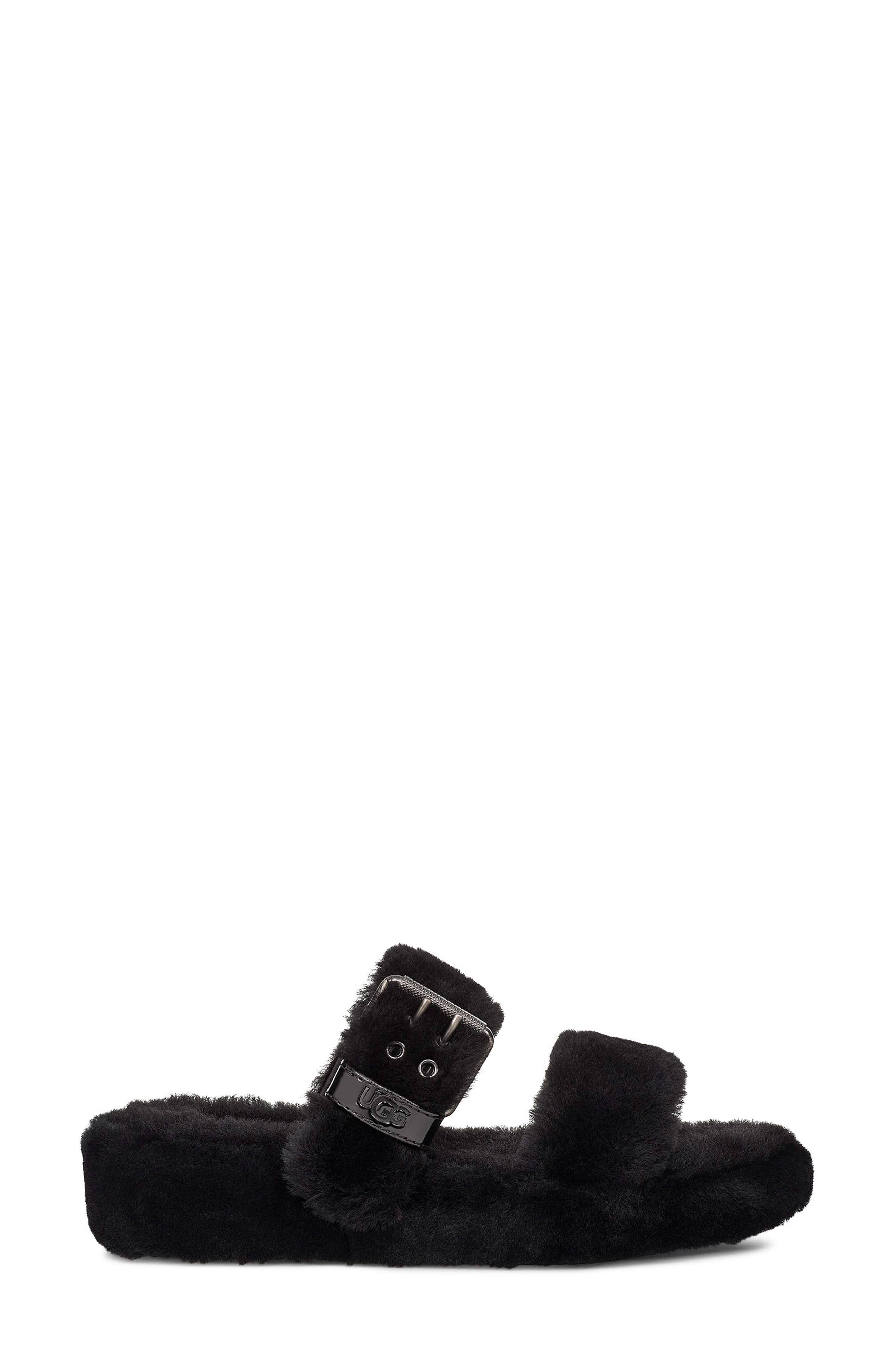 ugg fuzz yeah genuine shearling slipper sandal