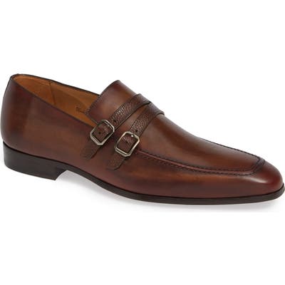 Mezlan Callas Double Buckle Loafer, Brown